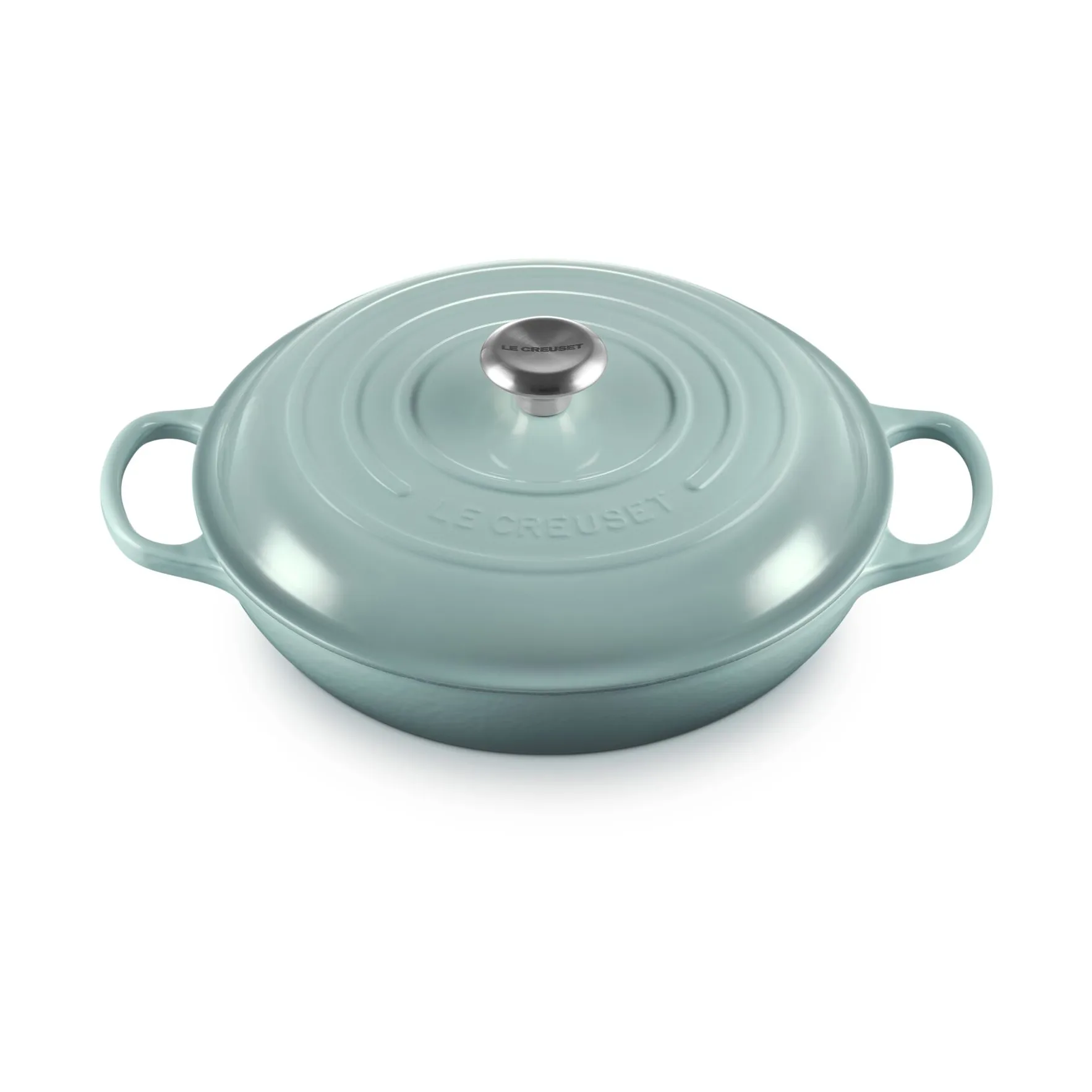 Signature shallow casserole 3.5 l, Sea Salt Le Creuset