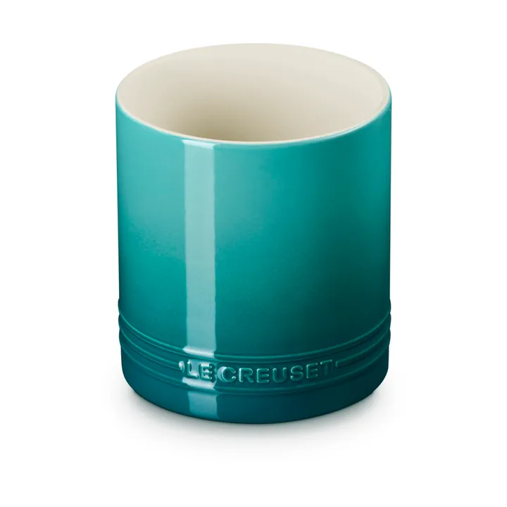 Signature stoneware cutlery and utensil jar 1.1 L - Bleu Riviera - Le Creuset