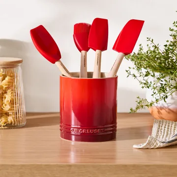 Signature stoneware cutlery and utensil jar 1.1 L - Cerise - Le Creuset
