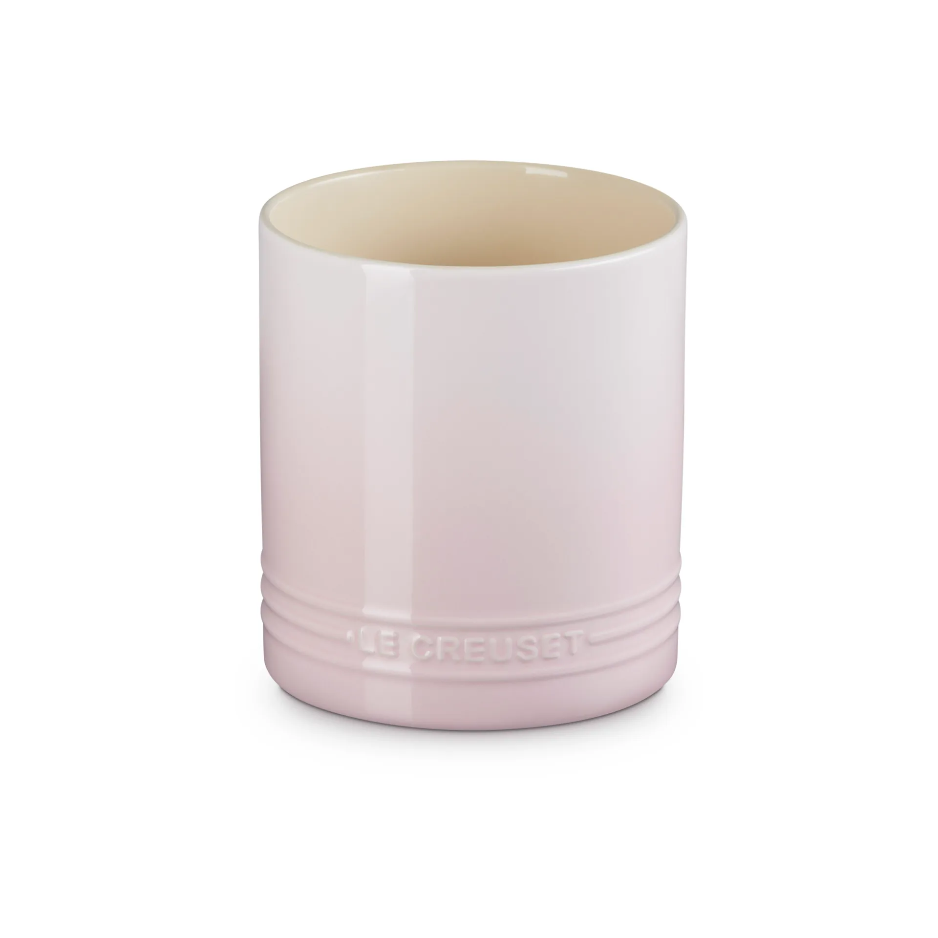 Signature stoneware cutlery and utensil jar 1.1 L, Shell Pink Le Creuset