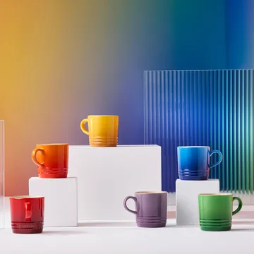 Signature stoneware espresso mug 6-piece - Rainbow - Le Creuset