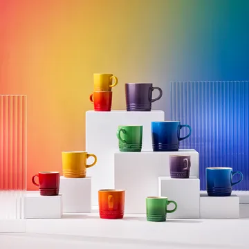 Signature stoneware espresso mug 6-piece - Rainbow - Le Creuset