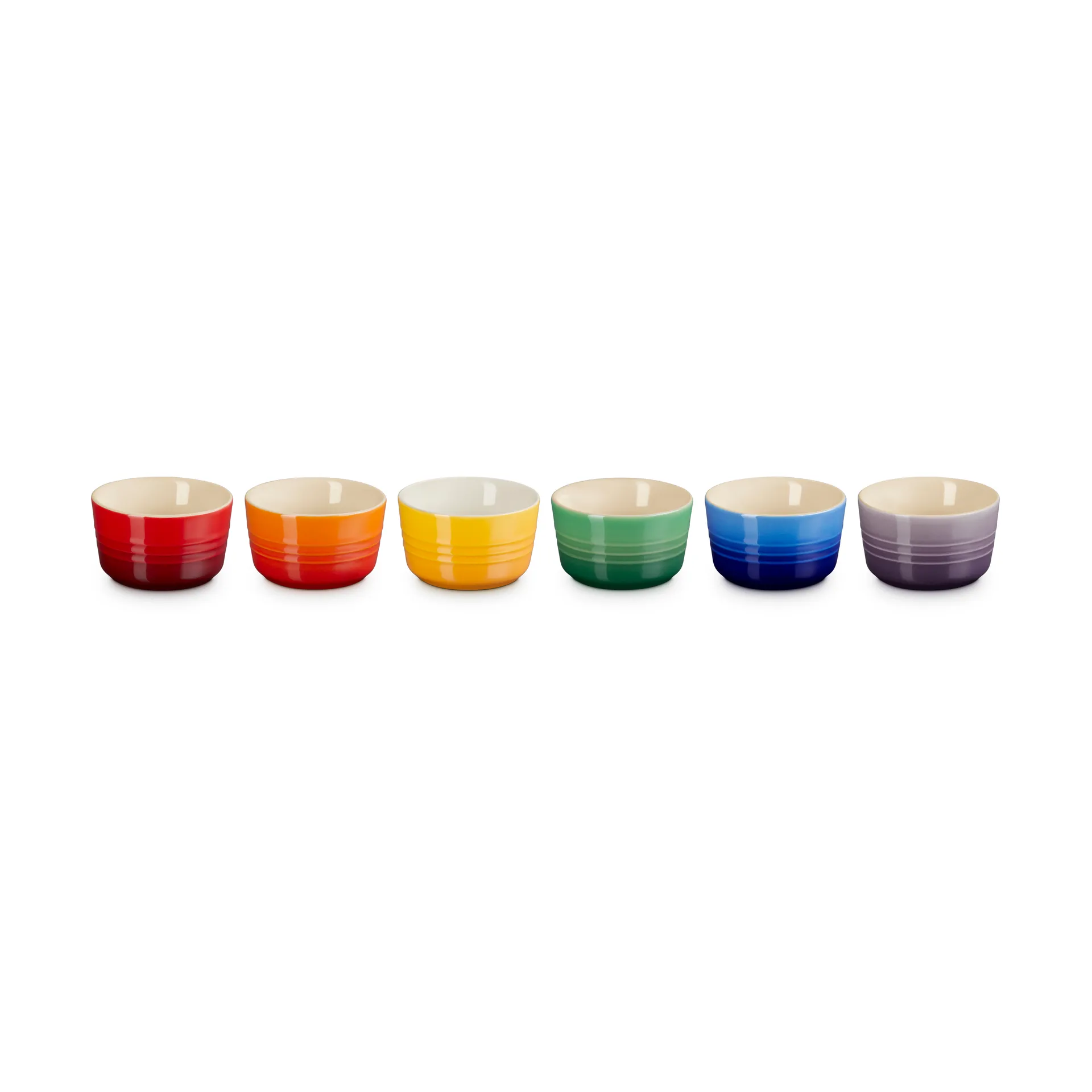 Signature stoneware mini ramekin 6-piece, Rainbow Le Creuset