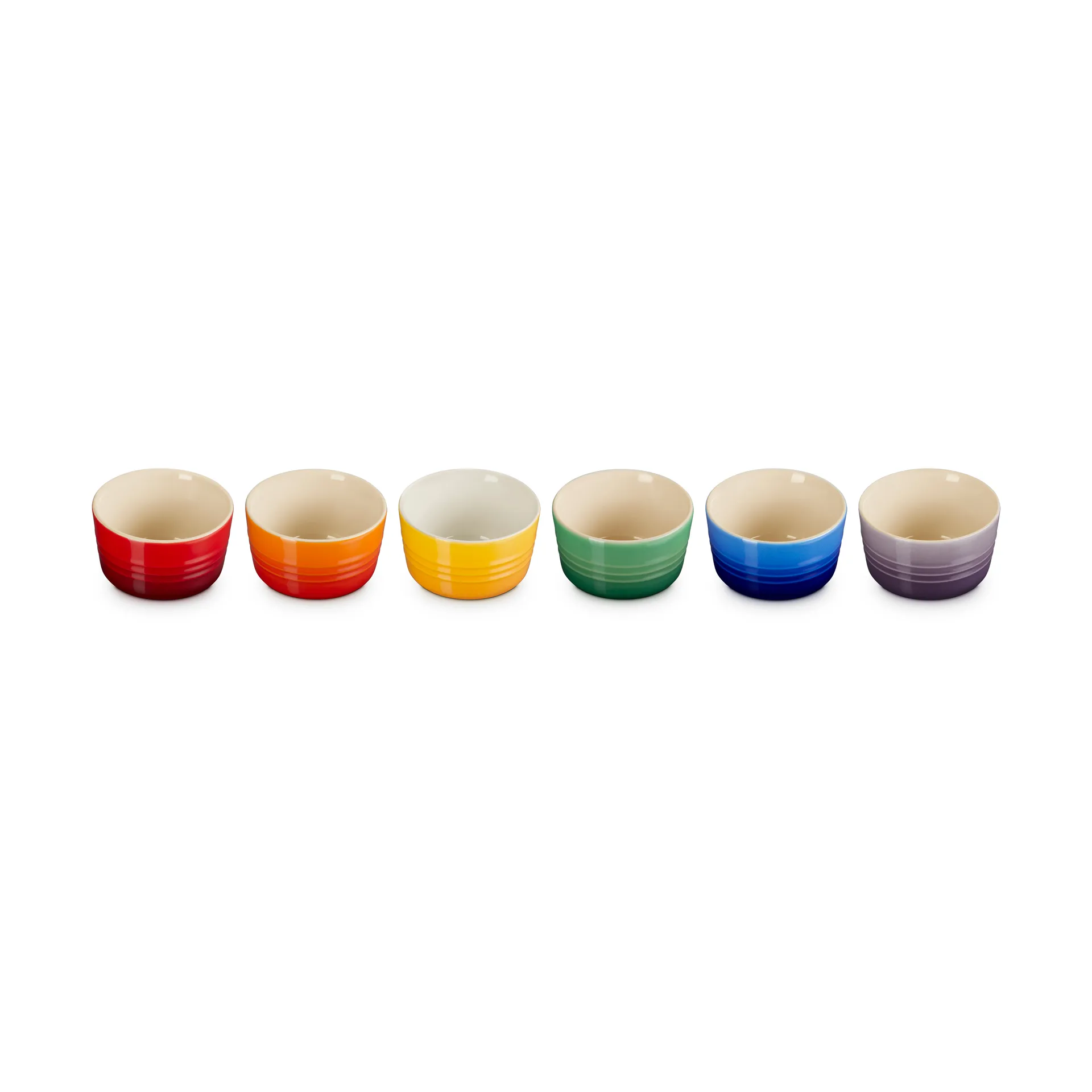 Signature stoneware mini ramekin 6-piece, Rainbow Le Creuset