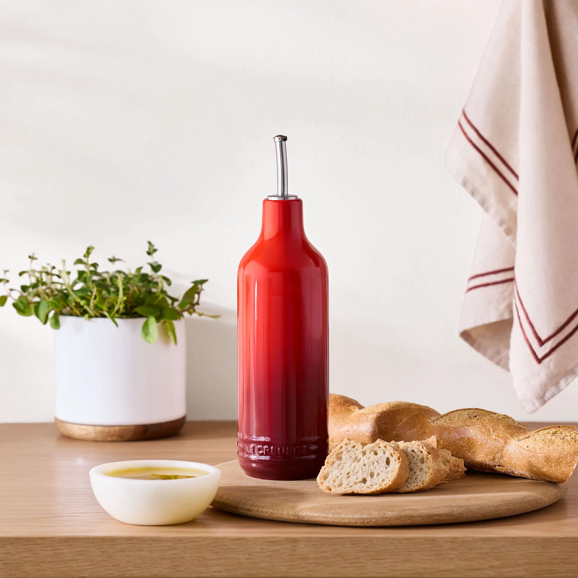 Signature stoneware oil bottle 0.6 L, Azure Le Creuset