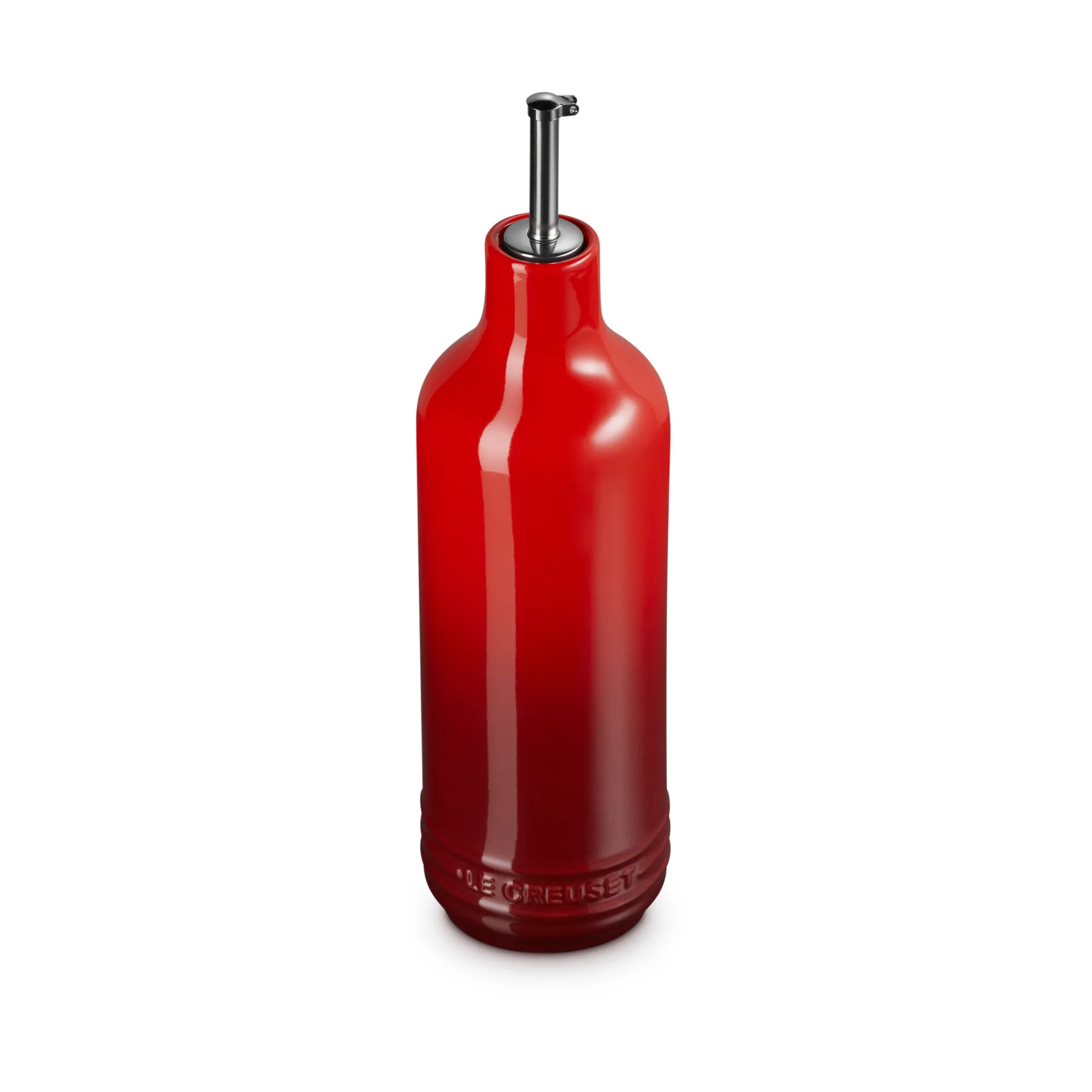 Signature stoneware oil bottle 0.6 L, Cerise Le Creuset