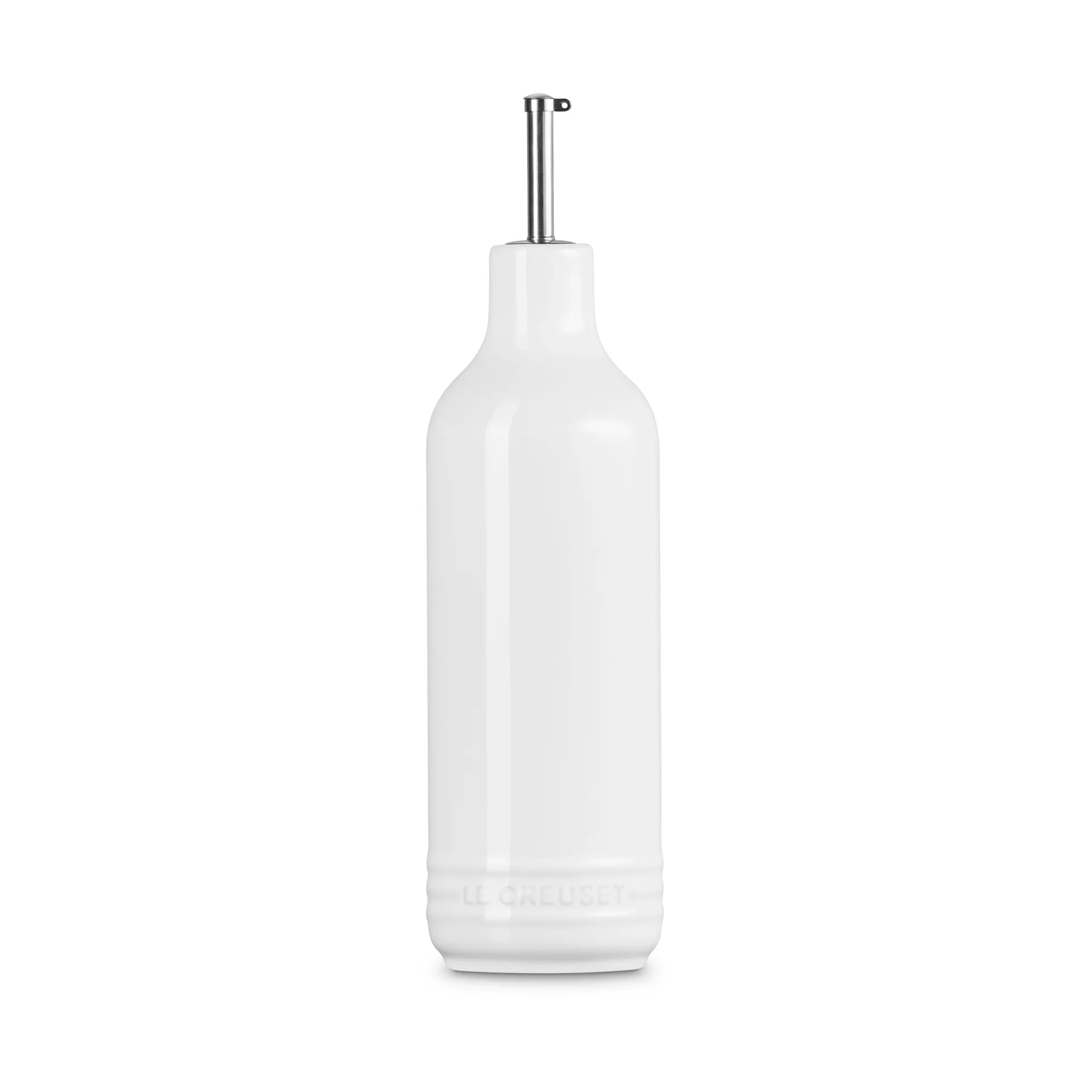 Signature stoneware oil bottle 0.6 L, White Le Creuset