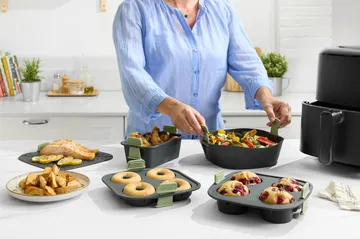 Lékué Air fryer rectangular basket - Grey - Lékué