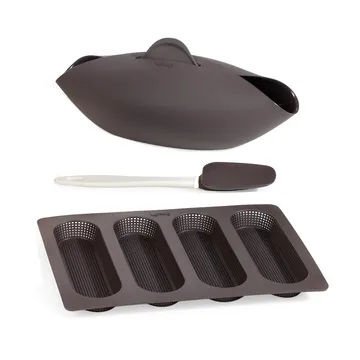 Lékué bread baking kit 3 pieces - Brown - Lékué