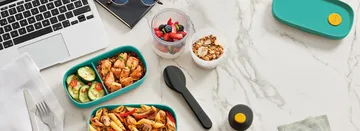 Lékué cutlery set with case 5 pieces - Black - Lékué