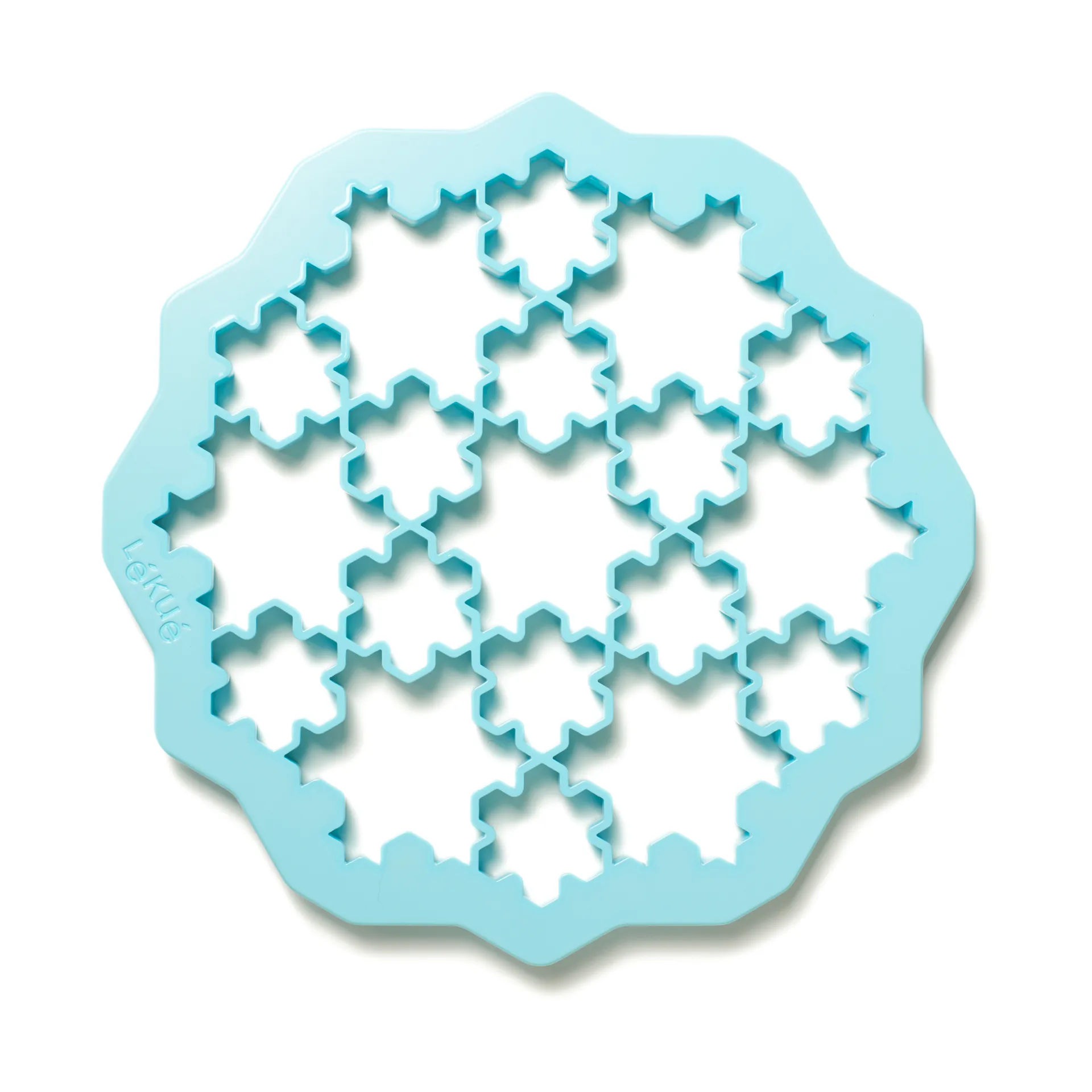 Lékué cutter snow puzzle 23.5x23.5 cm, Blue Lékué