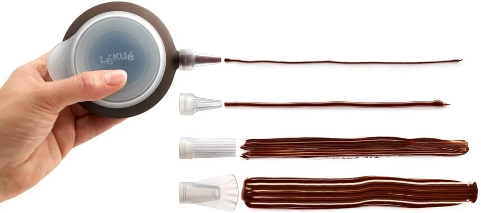 Lékué decomax set brown, 4 nozzles Lékué
