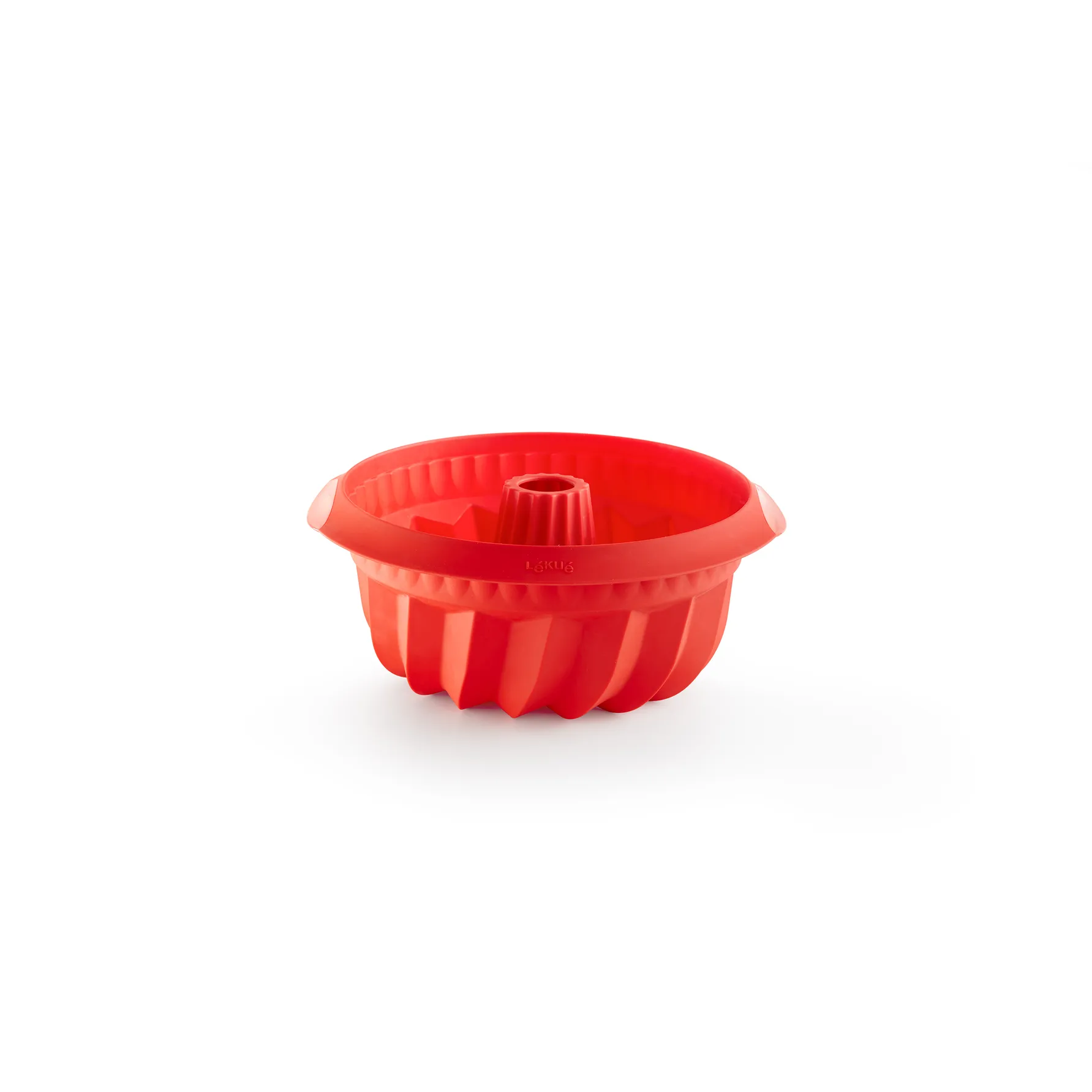 Lékué deep savarin mold silicone Ø22 cm, Red Lékué