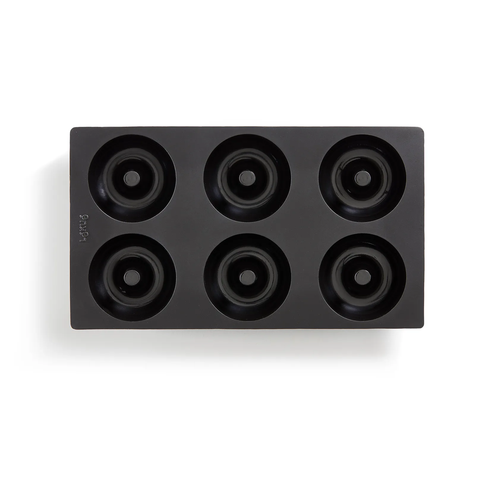 Lékué donut mold silicone 6 pcs, Black Lékué