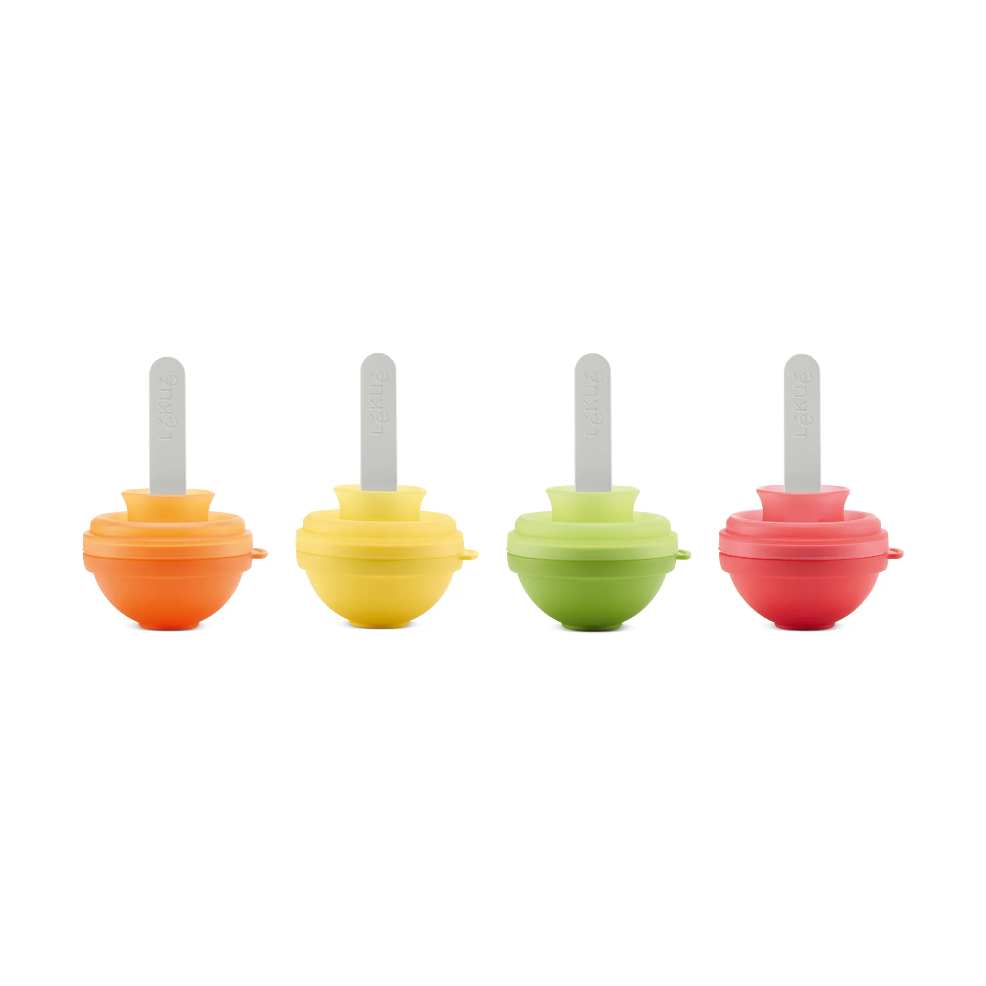 Lékué ice cream molds 4 pieces, Mixed, lollipop Lékué