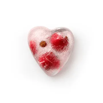 Lékué ice cube tray with lid red - Heart - Lékué