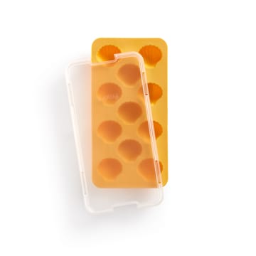 Lékué ice cube tray with lid yellow - Snail - Lékué