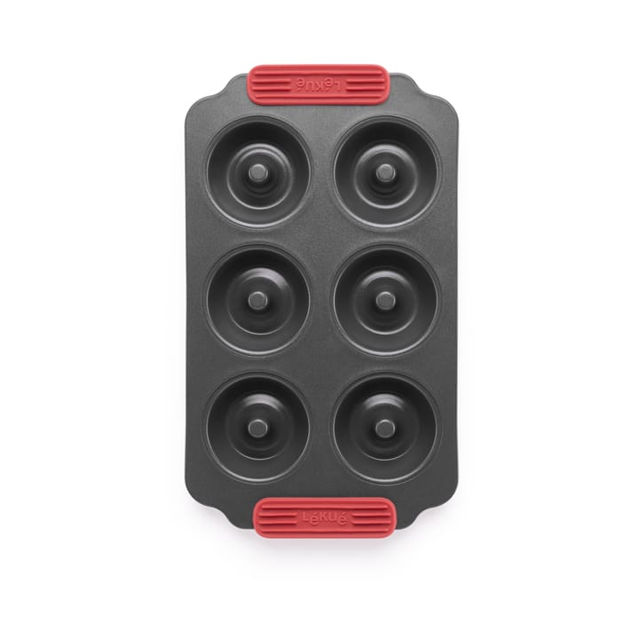 L�ékué non stick donut mold 6 pcs, Red Lékué