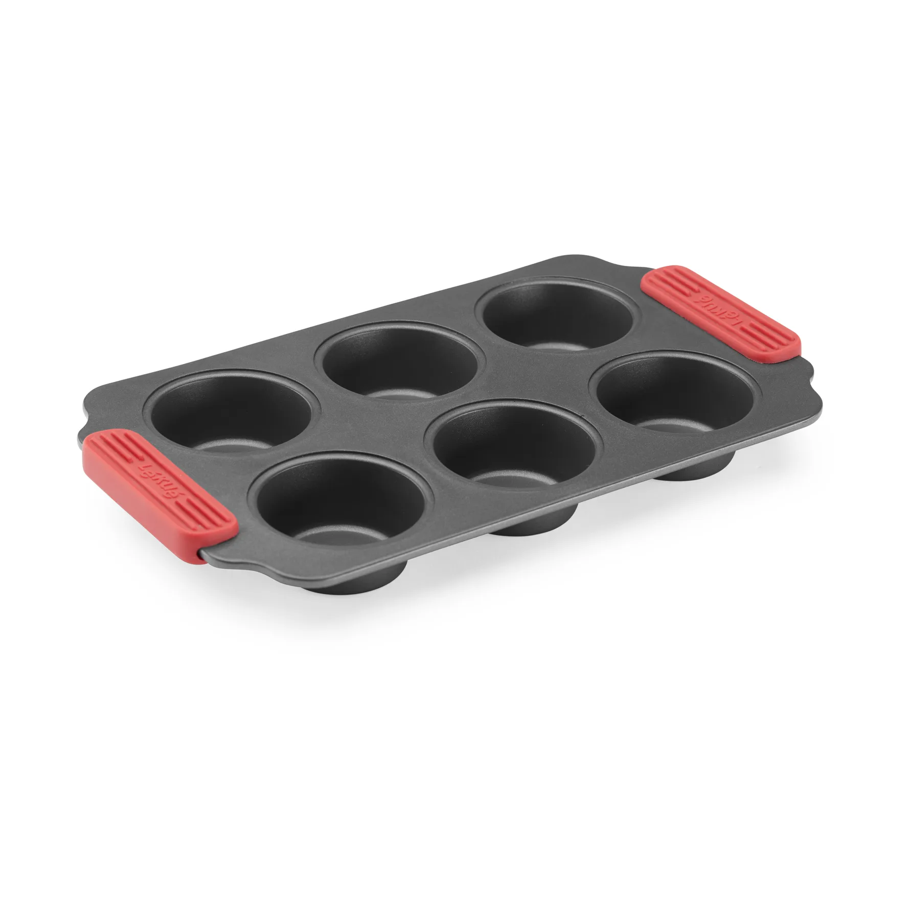 Lékué non-stick muffin tray 6 pcs, Red Lékué