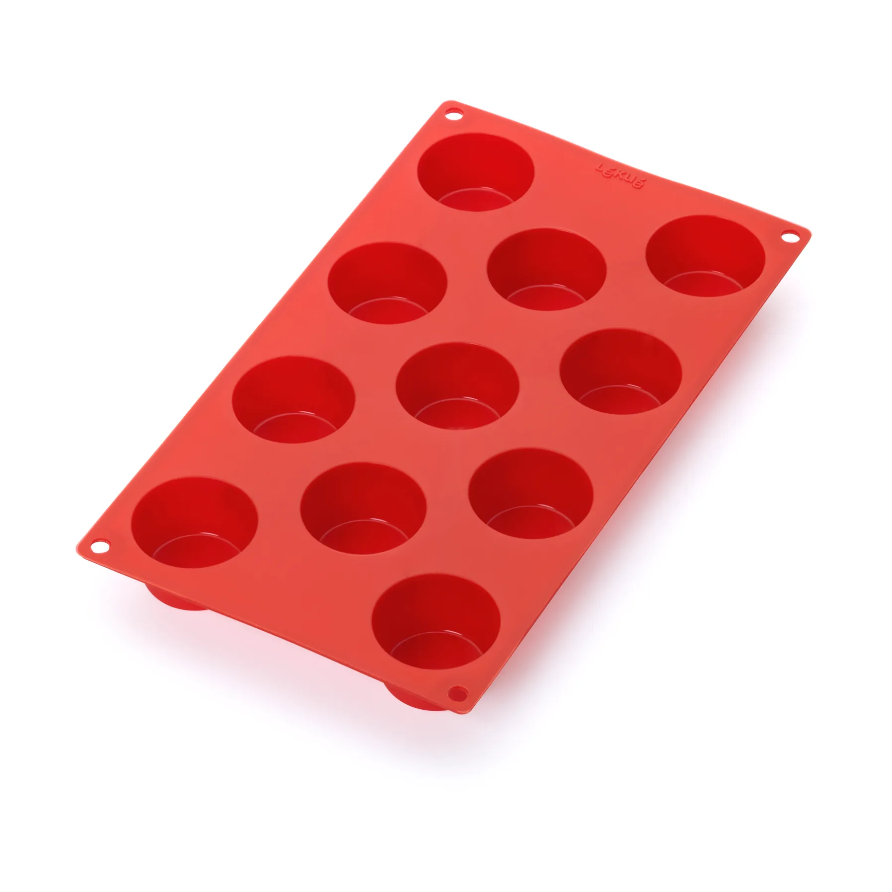 Lékué silicone mold mini muffins 11 pcs, Red Lékué