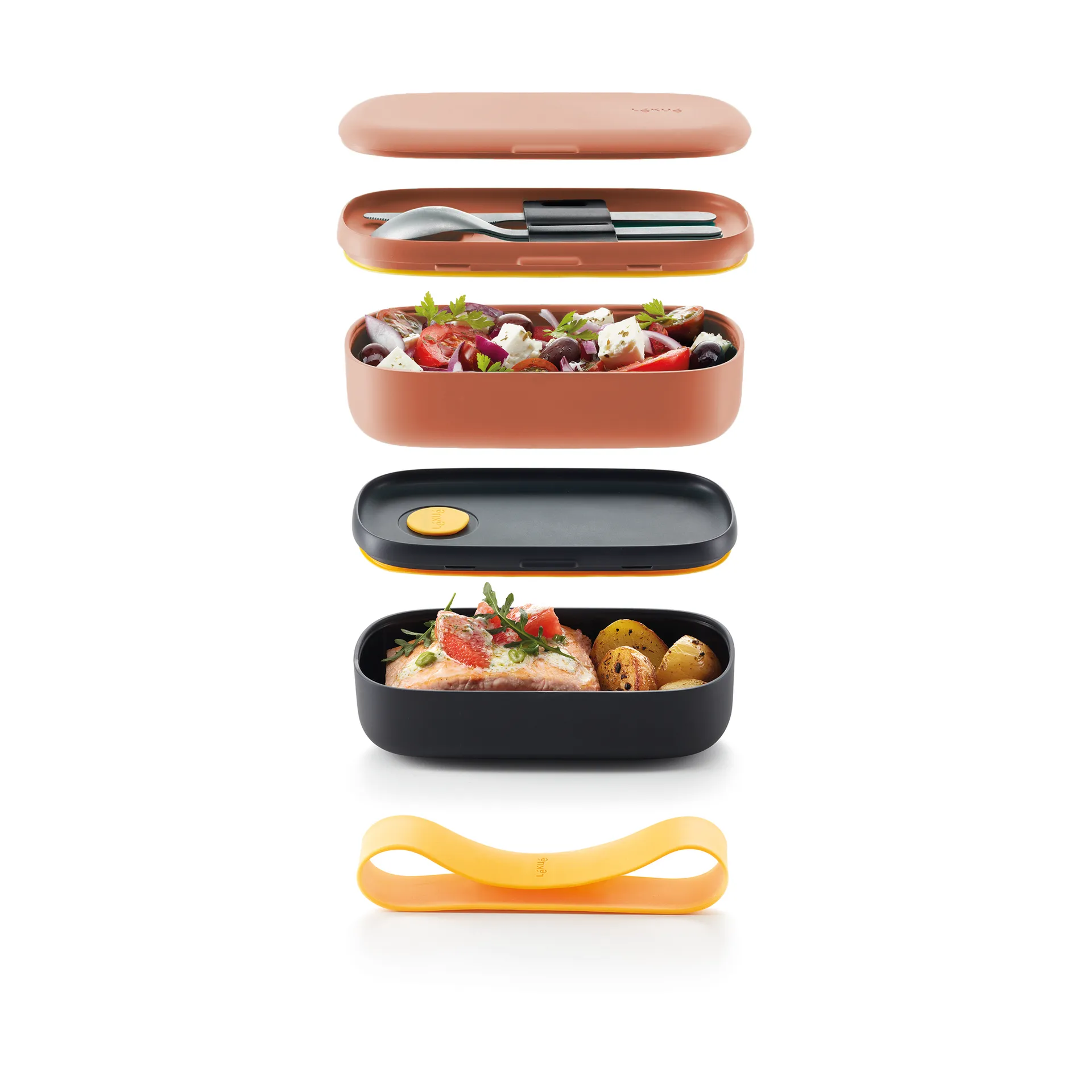 Lékué To Go lunch box 1 L, Coral Lékué