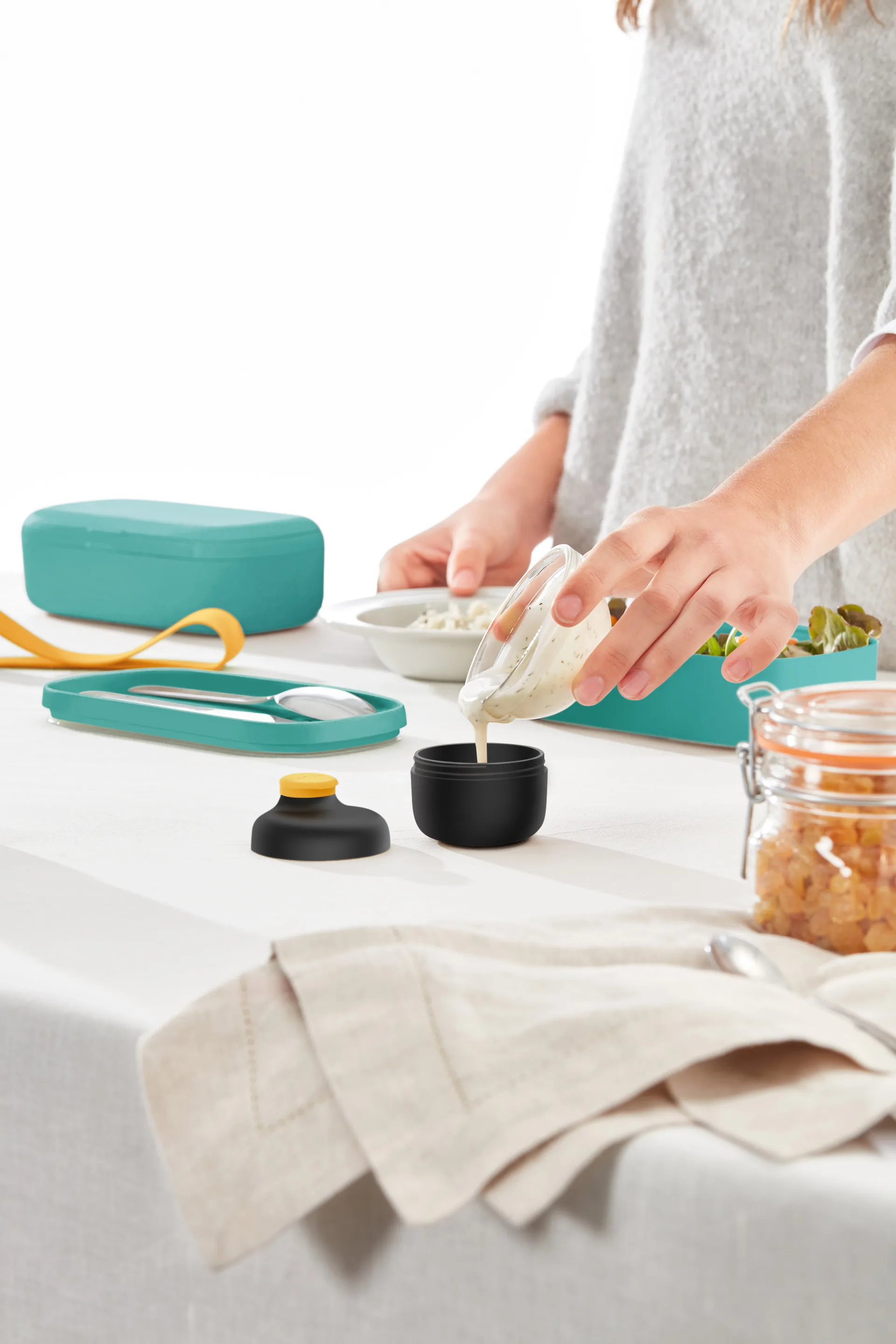 Lékué To Go sauce container organic 50 ml, Black Lékué