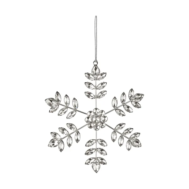 Ada snowflake hanging decoration - Silver-coloured, 18x18 cm - Lene Bjerre