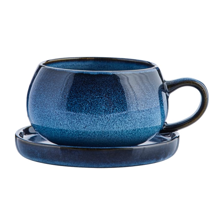 Amera cup and saucer, Blue Lene Bjerre