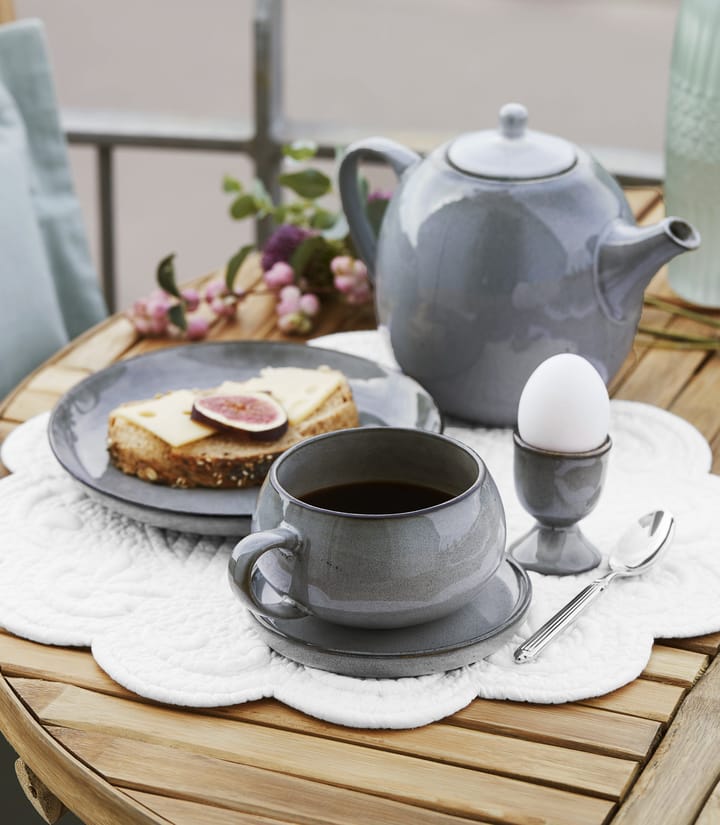 Amera cup and saucer, Grey Lene Bjerre