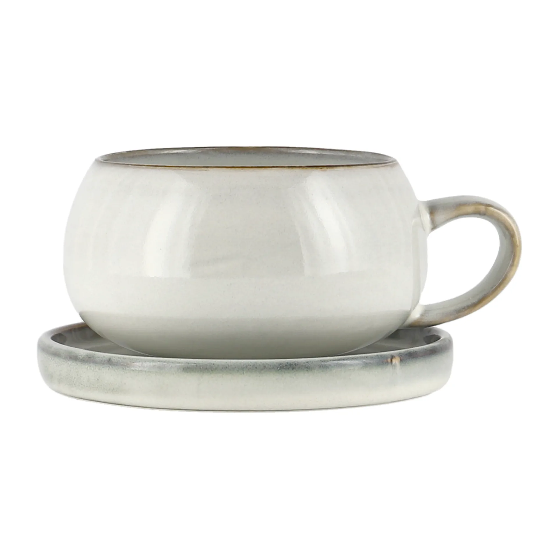 Amera cup and saucer, white sands Lene Bjerre