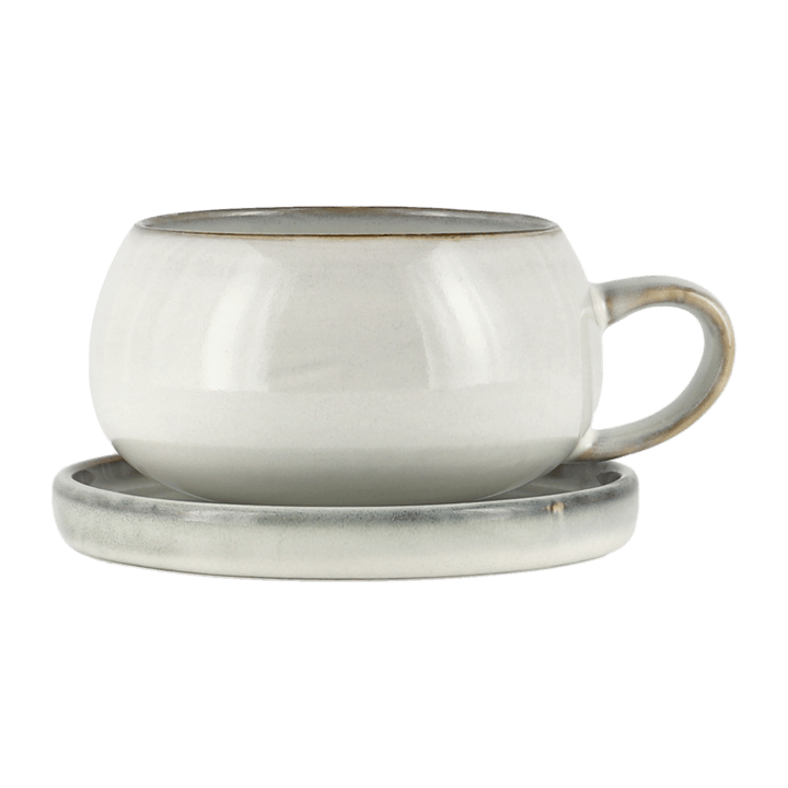 Amera cup and saucer, white sands Lene Bjerre