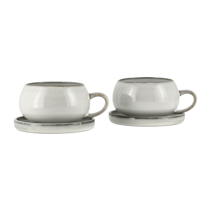 Amera cup and saucer, white sands Lene Bjerre