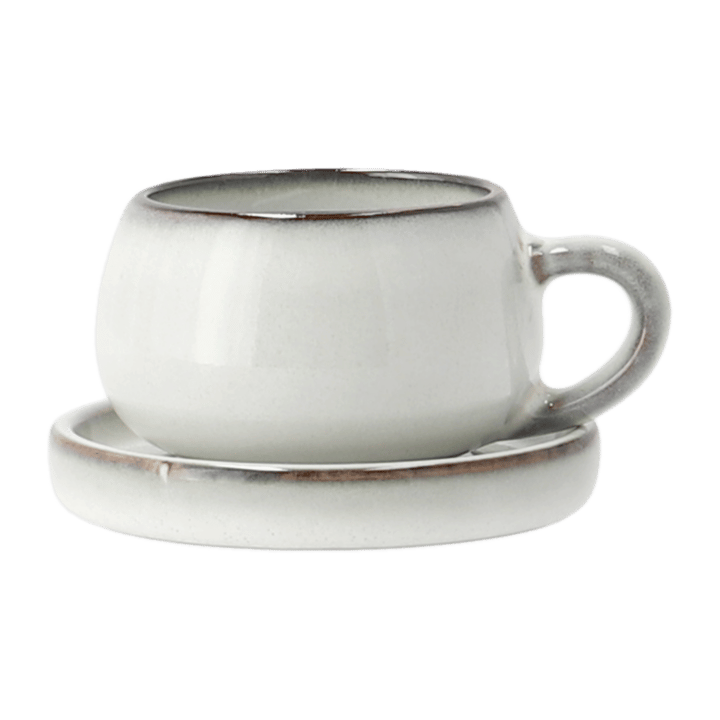 Amera espressocup with saucer, white sands Lene Bjerre