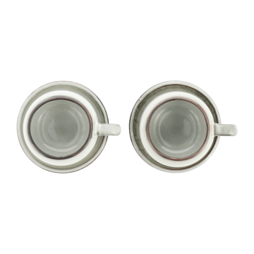 Amera espressocup with saucer - white sands - Lene Bjerre