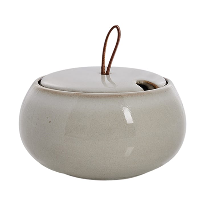 Amera sugar bowl with lid Ø13 cm - White sands - Lene Bjerre