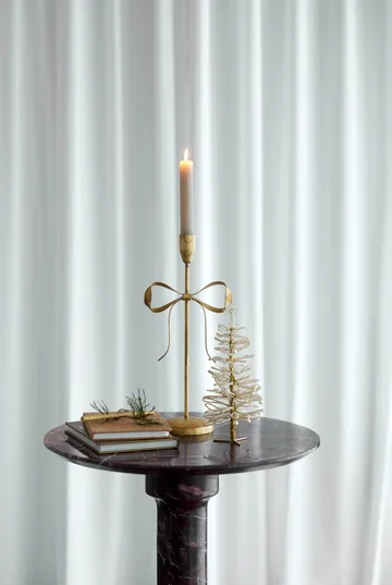 Bovinne candleholder - Gold-coloured, 9x15x32.5 cm - Lene Bjerre