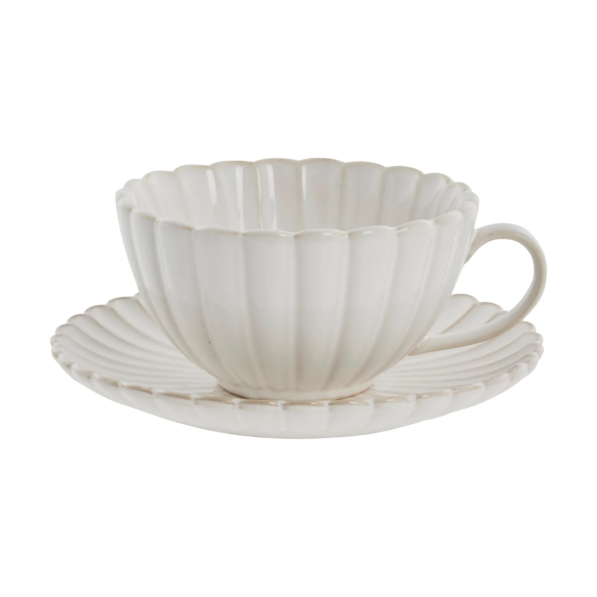 Camille cup with saucer, Off white Lene Bjerre