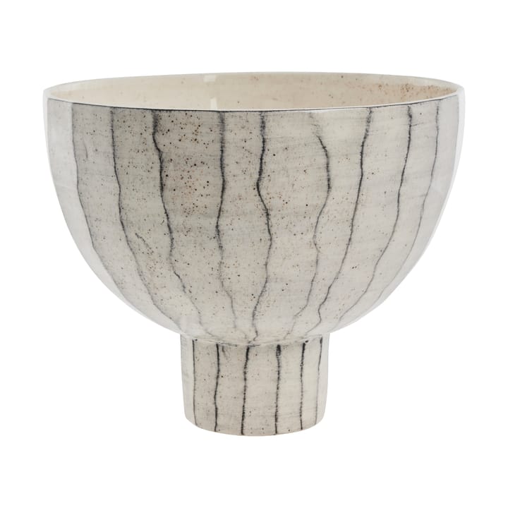 Cassie decoration bowl Ø30.5 cm, Off white-black Lene Bjerre
