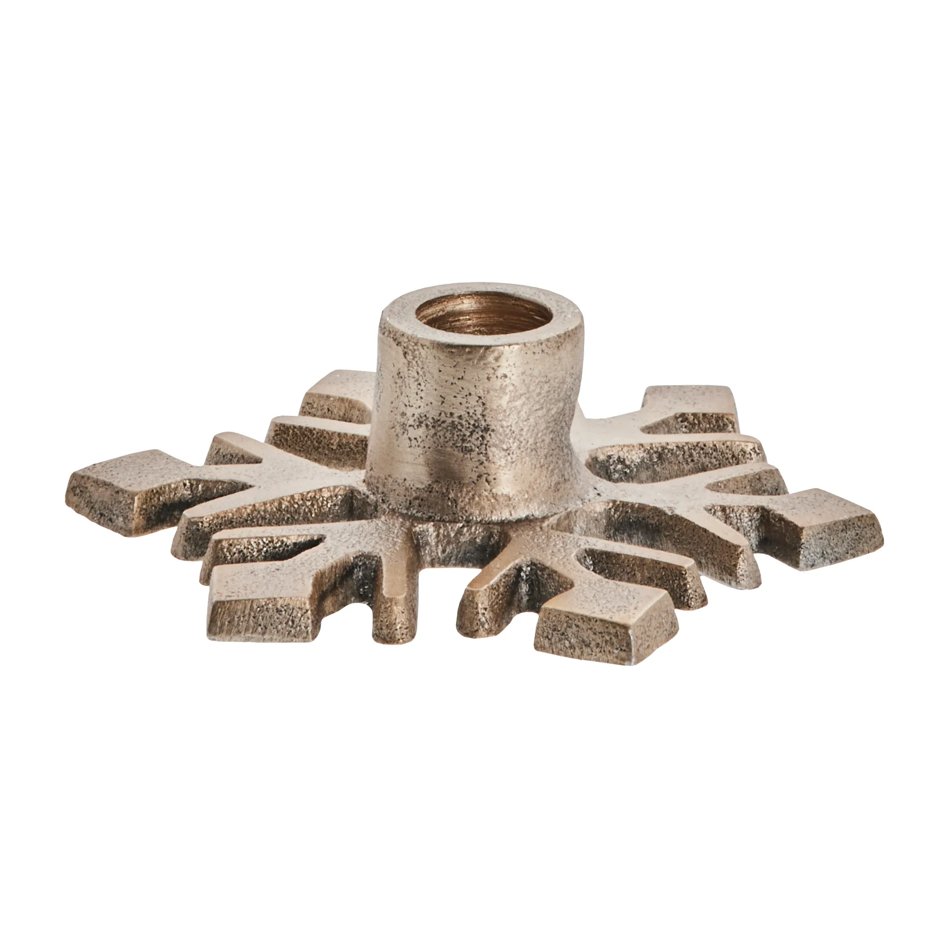 Caville candle sticks snow flake, light gold Lene Bjerre