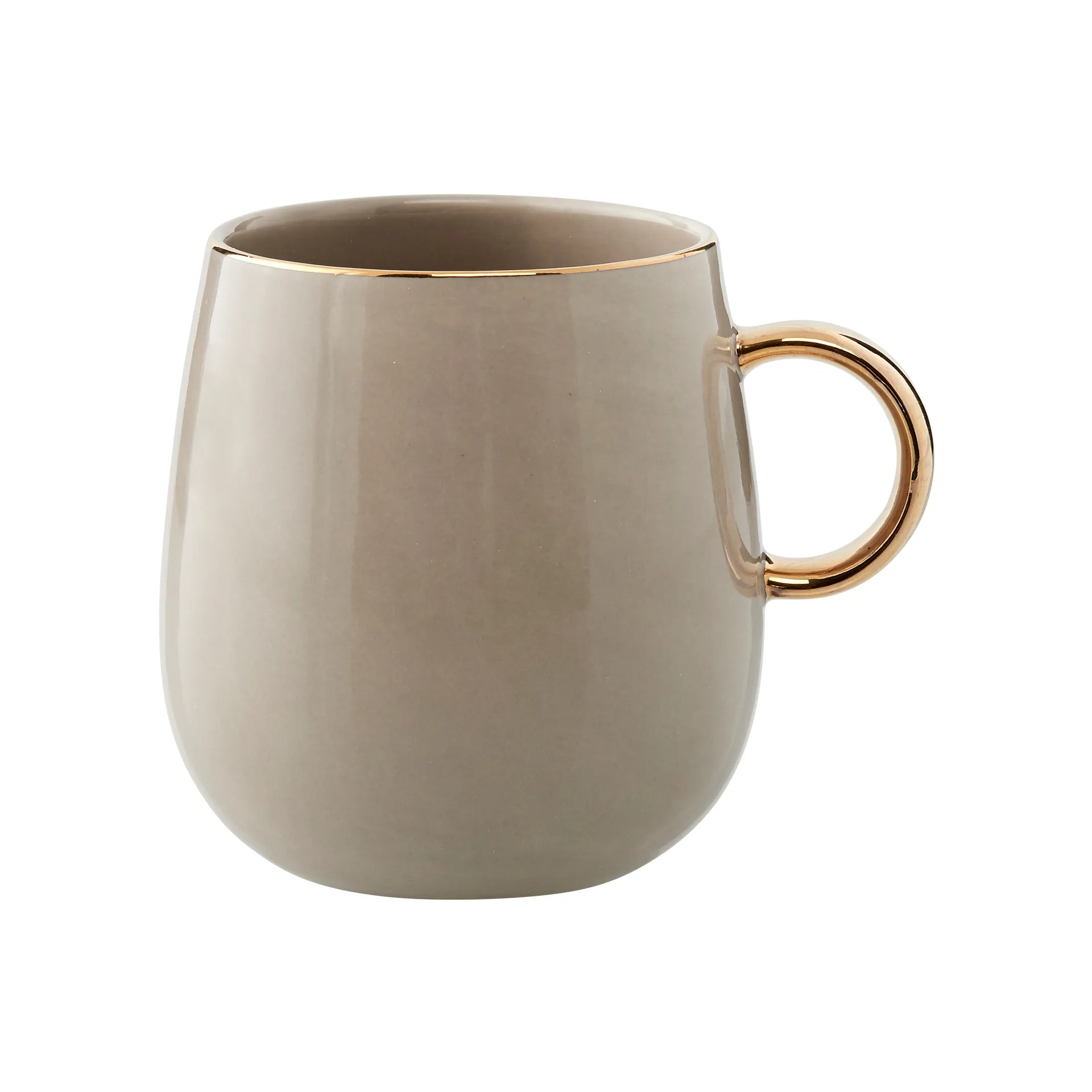 Clara mug with handle 27 cl, Driftwood-light gold Lene Bjerre