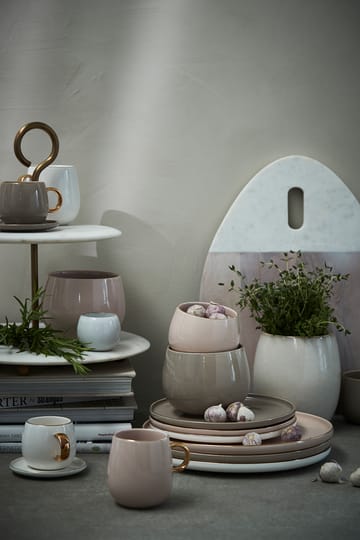 Clara mug with handle 27 cl - Driftwood-light gold - Lene Bjerre