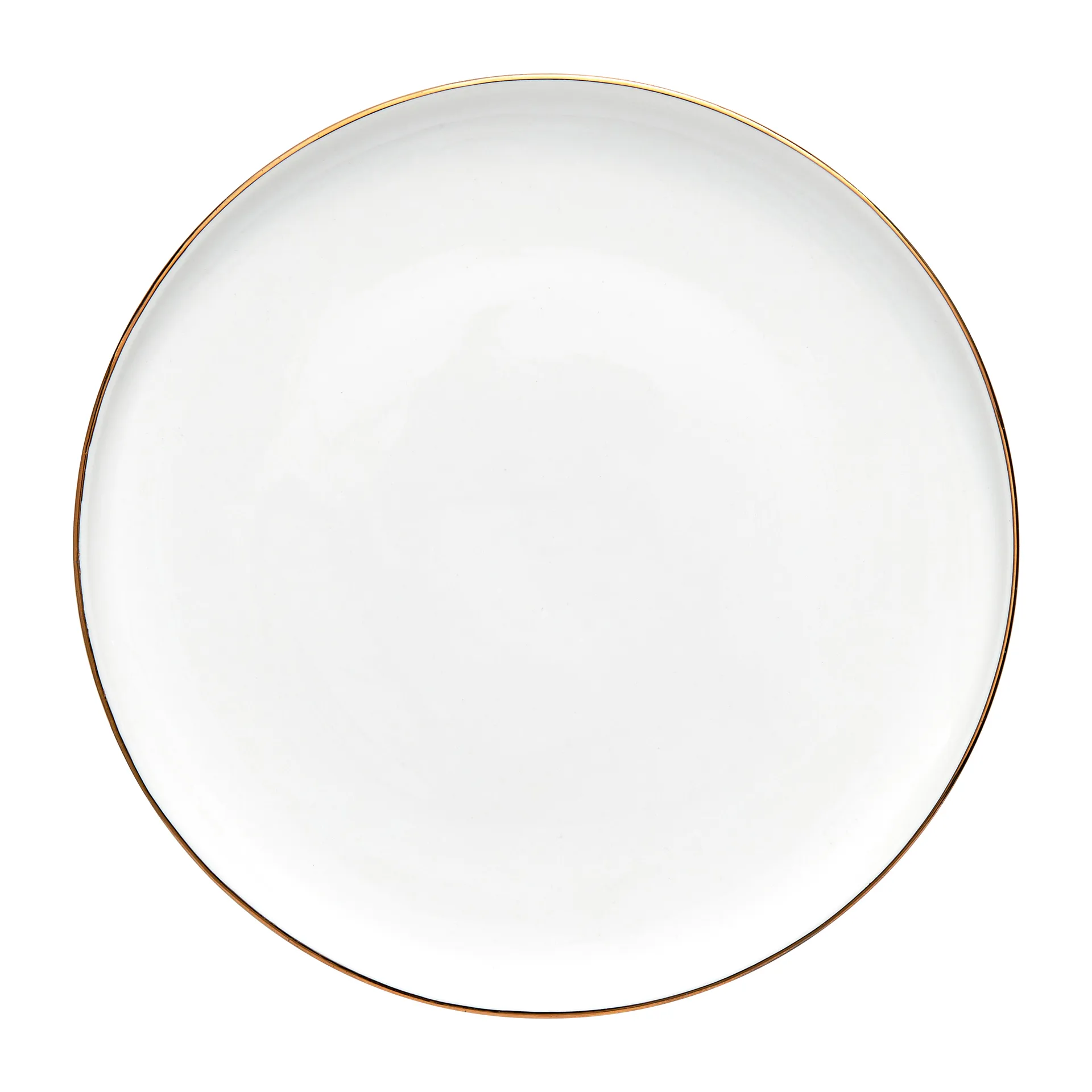 Clara plate Ø20 cm, White-light gold Lene Bjerre