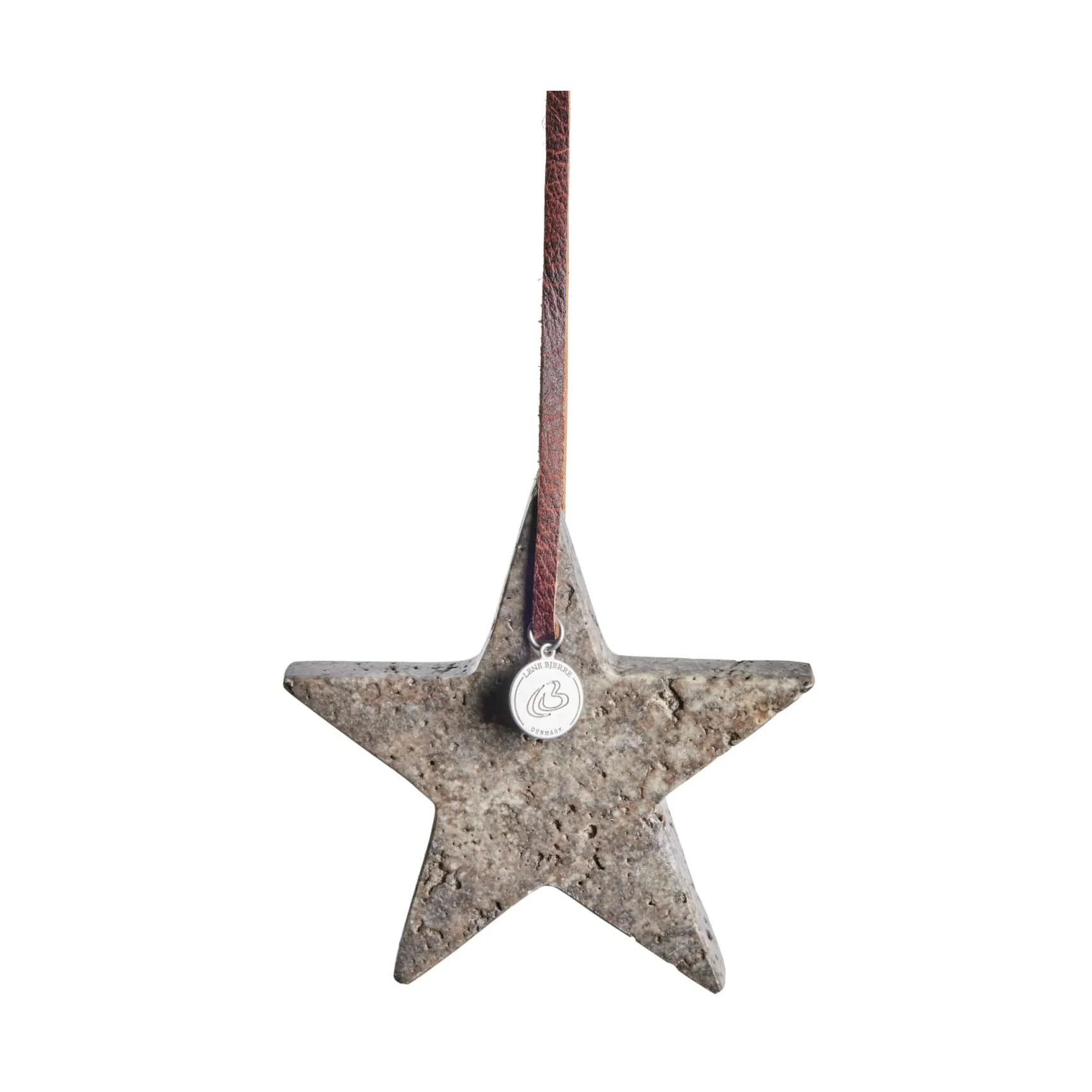 Elina Christmas tree decoration star 10 cm, Brown Lene Bjerre