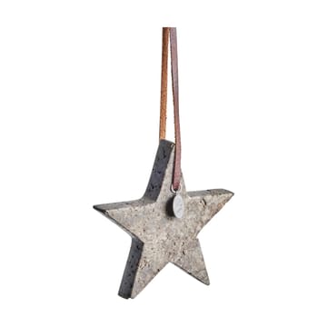 Elina Christmas tree decoration star 10 cm - Brown - Lene Bjerre