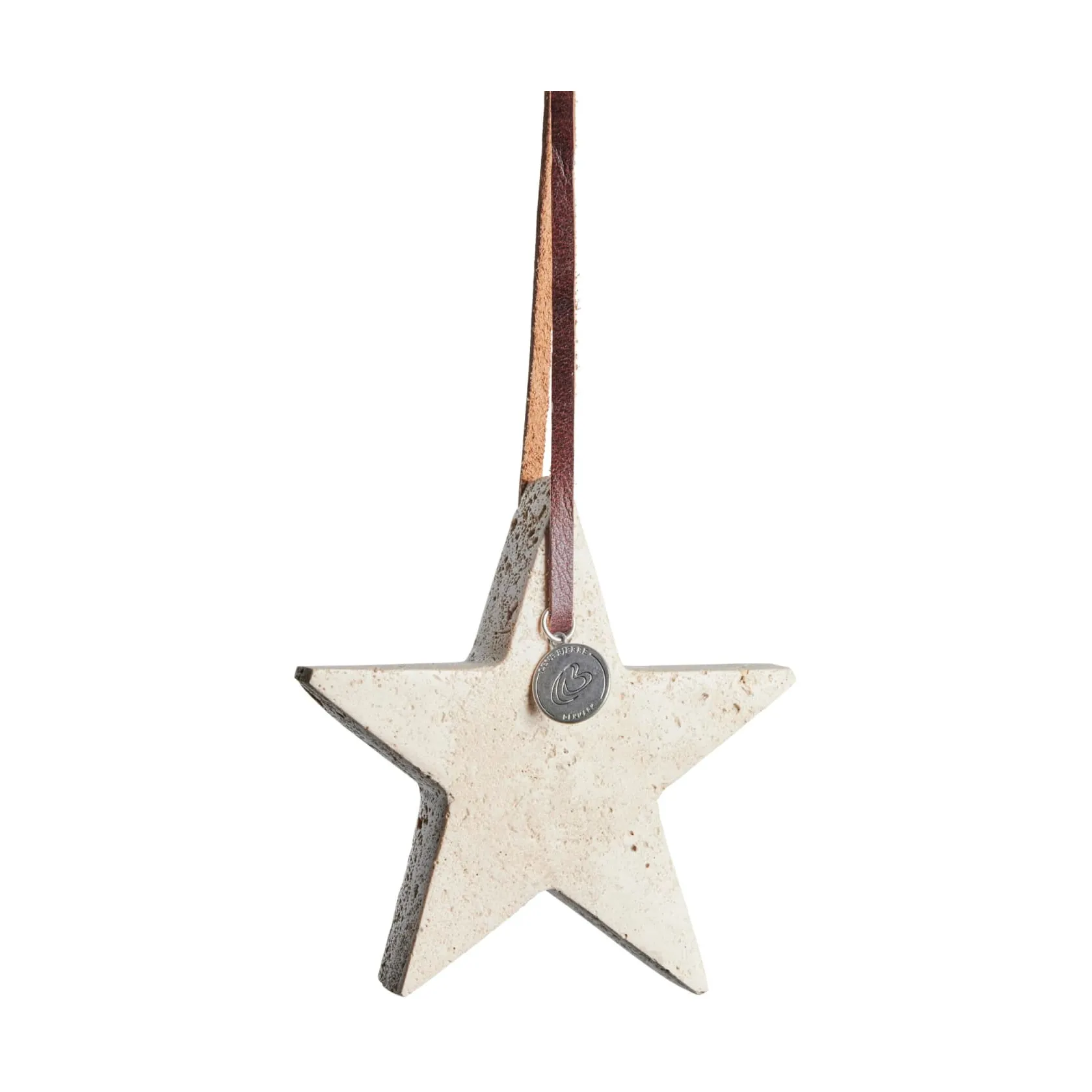 Elina Christmas tree decoration star 10 cm, Linen Lene Bjerre