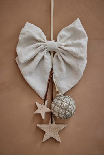 Elina Christmas tree decoration star 10 cm - Linen - Lene Bjerre