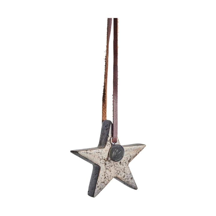 Elina Christmas tree decoration star 6.5 cm, Brown Lene Bjerre