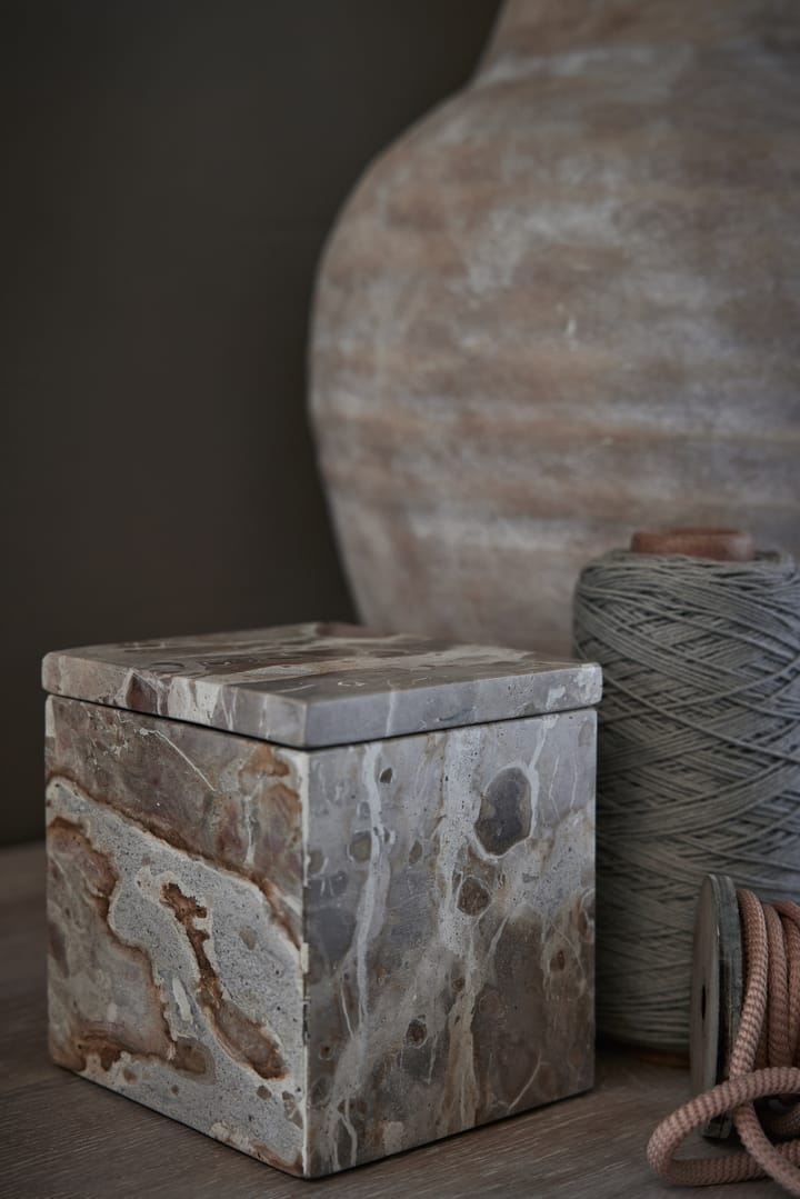 Ellia storage box marble 12x12 cm, Linen Lene Bjerre