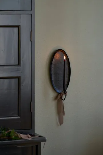 Inine wall candle holder - Black, 17x40 cm - Lene Bjerre