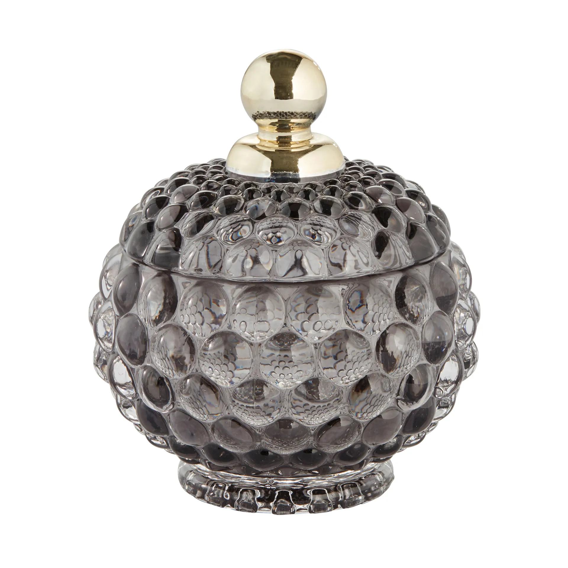 Miya storage jar with lid Ø10 cm, Dark grey Lene Bjerre